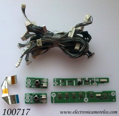 KIT DE CABLES PARA TV / SHARP XD117WJ / KD117 WE / XD116WJ / KD116 / KD119 / XD119WJ / MODELO LC-32D7U	