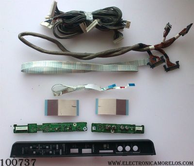 KIT DE CABLES PARA TV / TOSHIBA PE0720B / PE0697A / PE0697 A / V28A00096100 / V28A00095001 / V28A00096002 / MODELO 55ZV650U	