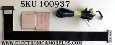 KIT DE CABLES SAMSUNG / BN96-22239F / YT3225P3 / YT3826N2 / REV.00 / MODELO UN55FH6030FXZA / PANEL LTJ550HW13-V DW17 / LTJ550HW13-V DW40