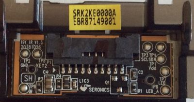 MODULO BOTON POWER ON TV LG / EBR87149001 / SRK2KE0000A / PANEL HC550DQG-SLXL3-9141 / MODELO 55UM7300AUE - Imagen 2
