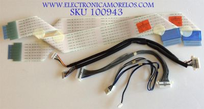 KIT DE CABLES PARA TV LG / PANEL LC550DUH / MODELO 552B6300