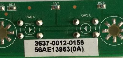 BOTONERA VIZIO / 3637-0012-0156 / 0171-1770-1760 / MODELO VX37L HDTV - Imagen 2