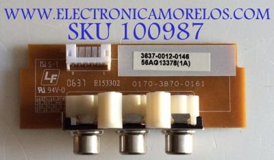 RCA AUIDIO Y VIDEO VIZIO / 3637-0012-0146 / 0170-3870-0160 / MODELO VX37L HDTV