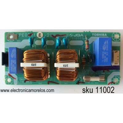 TARJETA DE ENTRADA A/C / TOSHIBA 75002914 / PE0071E-2 / V28A00003602 / MODELO 42HL196	