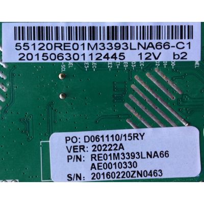 MAIN / RCA 55120RE01M3393LNA66-C1 / RE01M3393LNA66 / AE0010330 / A.20.20222 / D061110/15RY / 20222A / 20150630112445 12V b2 / CQC15134129389 / PANEL´S LSC550HF03-12V / LSC550HJ10-12V / MODELOS PLD50A45RQ / LED55G55R120Q / LED55G55R120Q 5512-LE55G55-C - Imagen 2