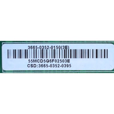 MAIN PARA TV VIZIO / NUMERO DE PARTE 3665-0352-0150 / 0171-2272-6163 / PANEL T650QVN04.3 / MODELOS M65-D0 LAUAUAAS / M65-D0 LAUAUADS - Imagen 2