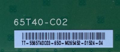 T-CON / VIZIO 55.65T40.C03 / 5565T40C03 / 65T40-C02 / MODELO M65-D0 LAUAUADS / PANEL T650QVN04.3	 - Imagen 2