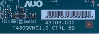 T-CON PARA TV VIZIO / NUMERO DE PARTE 5550T28C03 / 43T03-C00 / 55.50T28.C03 / T430QVN01.0 / PANEL´S TPT500U1-QVN02.A REV:S001B / LVU500ND1L AD9W04 V1 / T500QVN02.0 / MODELOS M50-C1 / E50u-D2 / LC-50UB30U / 50UP120TBAA / WD50UT4490 / WD50UT4300 - Imagen 2