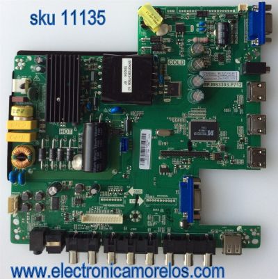 MAIN / FUENTE / (COMBO) SCEPTRE B16032901 / TP.MS3393.P712 / MODELO X40 SBNV93CD / PANEL LSC400HN02-G02	