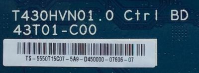 T-CON PARA TV VIZIO / NUMERO DE PARTE 55.50T15.C07 / 5550T15C07 / T430HVN01.0 / SUSTITUTAS 5550T15C04 / 5550T15C06 / TPT500J1-HVN07.U / T500HVN07.5 / MODELOS E500I / E50-D1 / D50F-E1 / ELEFT506 / ELST5016S / LE50H508 / LC-50LB601U / D50F / NS-50D510NA19 - Imagen 2