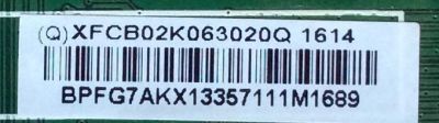 MAIN PARA TV VIZIO / NUMERO DE PARTE 756TXFCB02K063 / XFCB02K063 / 715G7487-M2A-001-004K / 715G7487-M03-001-004K / (Q)XFCB02K063020Q / PANEL TPT315B5-FHBN0.K REV:S49P2L / MODELOS D32X-D1 LTTUUKJS / D32x-D1 LTTUUKNS - Imagen 2