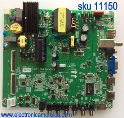 MAIN / FUENTE (COMBO) / HITACHI 999B5W / JUC7.820.00147609 / 999B5WK / HLS43C / PANEL C430F15-E3-D(624) / MODELO LE43A509A