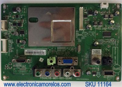 MAIN / VIZIO 756TXECB02K011 / XECB02K011 / TXECB02K011001Q / 715G6318-M01-001-004K / MODELO E231-B1 LTTSPXAQ / PANEL LTA230AN01-C05	