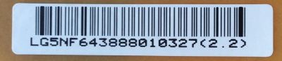 FUENTE DE PODER / LG EAY64388801 / 64388801 / EAX66883501(1.5) / LGP43LIU-16CH1 / MODELO 43UH610A-UJ.BUSWLOR / PANEL NC430DGE-SADP3	 - Imagen 2
