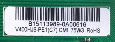 MAIN / FUENTE / SCEPTRE B15113989 / TP.MS3393.P712 / MODELO E40 CRBV93CE / PANEL V400HJ6-PE1 / CN40HA701	 - Imagen 2