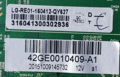 MAIN / FUENTE (COMBO) / RCA 42GE0010409-A1 / LG-RE01-160412-QY627 / LG-RE01-151015-SQ014 / 650742GE0010409-A1 / LDD.M3393.K / PANEL V420DK1-QS1-12V / MODELOS LED42C45RQ 6507-LE42C45-A1 / LED42C45RQ 5524-LE42C45-A1 - Imagen 2