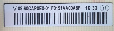 FUENTE DE PODER / VIZIO 09-60CAP0E0-01 / 1P-1167X00-1010 / PANEL S600DHS-2 / MODELO D60N-E3 LFTRVQAS - Imagen 2