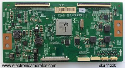 T-CON / HISENSE 188192 / RSAG7.820.6569/ROH / PANEL HD500DU-B52(100)\S0\GM\ROH / MODELOS LC-50N6000U / LC-50N7000U / 50H7C