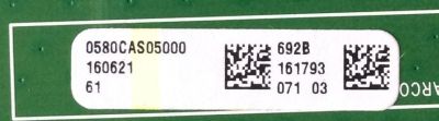 LED DRIVER / VIZIO 0580CAS05000 / 1P-114BJ00-4010 / 692A 692B / CAS05 / MODELO M80-D3 LFTRVFAS / M80-C3 / PANEL S800FUA-2	 - Imagen 2