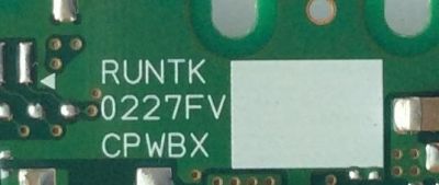 T-CON / SHARP RUNTK0227FV / CPWBX0227FV / MODELO M80-D3 LFTRVFAS / M80-C3 / PANEL S800FUA-2	 - Imagen 2