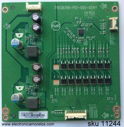LED DRIVER / VIZIO LNTVGU21EXAF8 / 715G8399-P01-000-0C4Y / 715G8399-P01-000-004Y / MODELO E55-E1 LTM7VIBS / PANEL TPT550U2-EQYSHM.G REV:S1U	