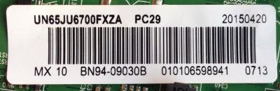 MAIN PARA TV SAMSUNG / NUMERO DE PARTE BN94-09030B / BN41-02344B / BN97-09264W / DISPLAY LSF650FN02-K01 / MODELOS UN65KU6500FXZA FA01 / UN65JU6700FXZA TD01 / PANEL CY-WJ065HGLV1H	 - Imagen 2