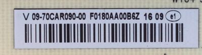 FUENTE DE PODER / VIZIO 09-70CAR090-00 / 1P-115C800-1011 / PANEL S700DUA-1 / A8387142A / MODELO E70U-D3 / E70U-D3 LFTRUSBS - Imagen 2