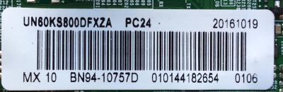 MAIN PARA TV SAMSUNG / NUMERO DE PARTE BN94-10757D / BN41-02504A / BN97-10623N / BN9410757D / PARTE SUSTITUTA BN94-10757A / PANEL CY-QK060FLSV2H / MODELO UN60KS800 / UN60KS800DFXZA EA01 - Imagen 2