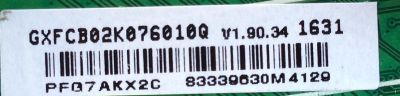 MAIN / VIZIO GXFCB02K076 / GXFCB02K076010Q / XFCB02K076010Q / 715G7484-M02-001-004Y / MODELO D50-D1 LTCWTQCS / PANEL TPT500J1-HVN08.A REV:S800A	 - Imagen 2