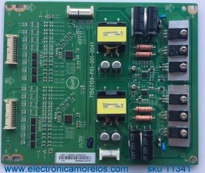 LED DRIVER PARA TV VIZIO / NUMERO DE PARTE LNTVEY208XXB9 / 715G7159-P01-001-004Y / PANEL TPT550U2-EQYSHM.G REV:S1H / MODELOS D55U-D1 LTC7UCBS  / D55U-D1 LTC7UCAR