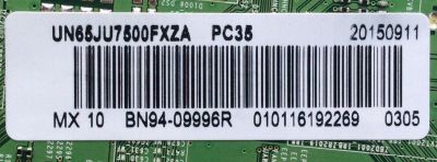 MAIN / SAMSUNG BN94-09996R / BN41-02356C / BN97-10227A / MODELO UN65JU7500FXZA IH02 / PANEL CY-WJ065FLAV1H / DISPLAY T650QVR01.0 - Imagen 2