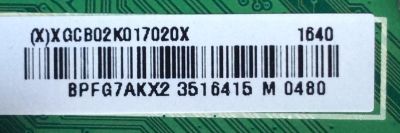 MAIN / VIZIO XGCB02K017 / XGCB02K017020X / 715G7484-M02-001-004Y / MODELO D50-D1 LTMWTQIS  / PANEL TPT500J1-HVN07.U REV:S500G / MODELO D50-D1 LTMWTQIS - Imagen 2