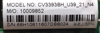MAIN / FUENTE / (COMBO) / ELEMENT 66H10611 / CV3393BH-U39 / MODELO ELEFW4016 / PANEL LSC400HN02	 - Imagen 2
