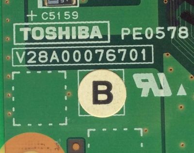 TARJETA INTERFACE ( CHARIS ) / TOSHIBA 75011525 / PE0578B / V28A00076701 / MODELO 42XV540U / PANEL LC420WUD(SA)(B1)	 - Imagen 2