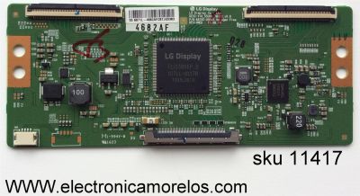 T-CON PARA TV PHILIPS / NUMERO DE PARTE 6871L-4682A / 6870C-0584A / V16_55UHD_TM120_V0.6 / SUSTITUTAS 6871L-4328E / 6871L-4429A / 6871L-4293B / PANEL U5DRAXH / DISPLAY LC550EGY (SJ)(M3) / MODELOS 55PFL5601 / 55PFL5602 / 55PFL5703 / 55PFL5901 / 55PFL6902