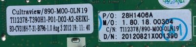 MAIN / SEIKI 28H1406A / 890-M00-0LN19 / CV318H-T / MODELO SE391TS / PANEL T390H1-P01-D02 (VER.A2)	 - Imagen 2