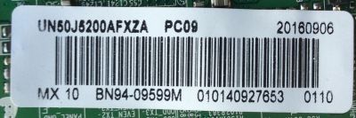 MAIN PARA TV SAMSUNG / NUMERO DE PARTE BN94-09599M / BN41-02307B / BN97-09305G / BN97-10148B / BN9409599M / PARTE SUSTITUTA BN94-11798J / PANEL'S CY-JJ050BGNV2H / CY-JJ050BGNV1H / MODELOS UN50J5200 / UN50J5200AFXZA JD03 / UN50J5200AFXZA ID01 - Imagen 2