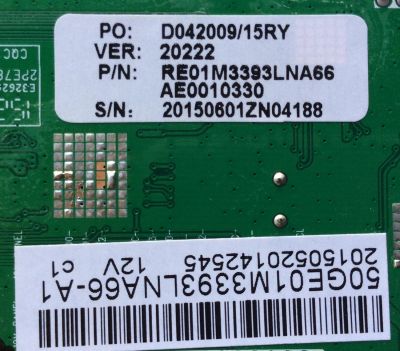 MAIN /  RCA 50GE01M3393LNA66-A1 / RE01M3393LNA66 / AE0010330 / A.20.20222---12-0X / MODELO LED50B45RQ 5407-LE50B45-A1 / PANEL T500HVN07.4-12V	 - Imagen 2