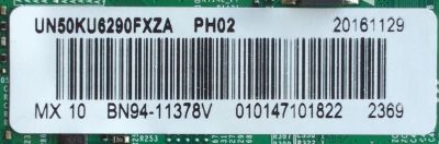 MAIN PARA TV SAMSUNG / NUMERO DE PARTE BN94-11378V / BN41-02528B / BN97-00002X / BN9411378V / PANEL CY-GK050HGNVYH / MODELO UN50KU6290 / UN50KU6290FXZA DG10 - Imagen 2