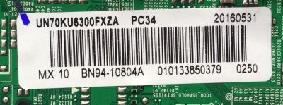 MAIN PARA TV SAMSUNG / NUMERO DE PARTE BN94-10804A / BN41-02528A / BN97-10654A / BN9410804A / PANEL CY-GK070HGSV2V / MODELO UN70KU6300 / UN70KU6300FXZA EA01 - Imagen 2