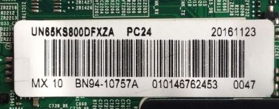 MAIN PARA TV SAMSUNG / NUMERO DE PARTE BN94-10757A / BN41-02504A / BN97-10623A / PARTES SUSTITUTAS BN94-10757B / BN94-10757C / BN94-10757D / BN94-11258C / PANEL CY-QK065FLLV3H / MODELO UN65KS800DFXZA FA01 / UN65KS800FXZA FA01 - Imagen 2
