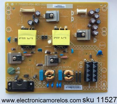 FUENTE DE PODER PARA TV VIZIO / NUMERO DE PARTE ADTVF3010AD7 / 715G6131-P04-W20-002S / 715G6131-P05-W20-002S / PANEL TPT400LA-HN02.S / MODELOS D40-D1 LTTETVFS / D40-D1 LTBETVCS / D40-D1 LTBETVFS / D40-D1 LTTETVAR / D40-D1 LTTETVAS / D40-D1 LTTETVCS