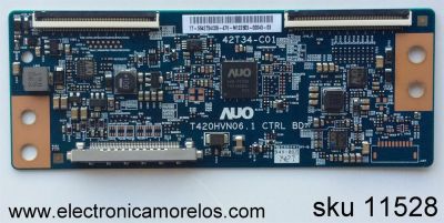 T-CON ORIGINAL PARA TV LG / NUMERO DE PARTE 5542T34C08 / T420HVN06.1 CTRL BD / 55.42T34.C08 / 42T34-C01 / PANEL NC420DUN-VUBP2 / DISPLAY T420HVN06.1 / MODELO 42LB5830 / 42LB5830-UV / 42LB5830-UV.BWMDLJM / 42LB5830-UV.AWMDLJM