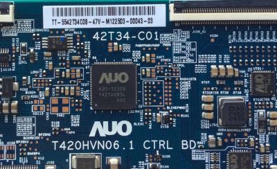 T-CON ORIGINAL PARA TV LG / NUMERO DE PARTE 5542T34C08 / T420HVN06.1 CTRL BD / 55.42T34.C08 / 42T34-C01 / PANEL NC420DUN-VUBP2 / DISPLAY T420HVN06.1 / MODELO 42LB5830 / 42LB5830-UV / 42LB5830-UV.BWMDLJM / 42LB5830-UV.AWMDLJM - Imagen 2