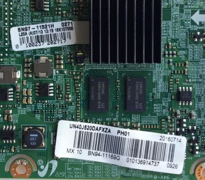 MAIN PARA TV SAMSUNG / NUMERO DE PARTE BN94-11169G / BN41-02307B / BN97-11521H / BN9411169G / PARTE SUSTITUTA BN94-11796N / PANEL CY-JJ040BGNV5H / MODELOS UN40J520 / UN40J520DAFXZA / UN40J520DAFXZA DA04 - Imagen 2