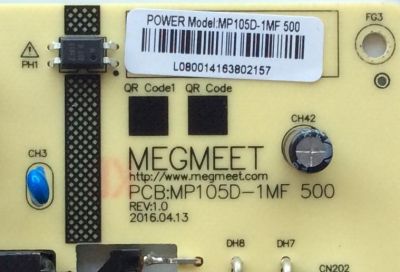 FUENTE DE PODER / HIATCHI 850159423 / MP105D-1MF / MP105D-1MF 500 / PANEL C500FI6-E11-A / MODELO 50R5 - Imagen 2