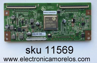 T-CON / HITACHI 5060AU65000250 / T650QVR01.6 / MODELO LE65K6R9 / PANEL HK650WLEDM-AH32H / T650QVN02.0	