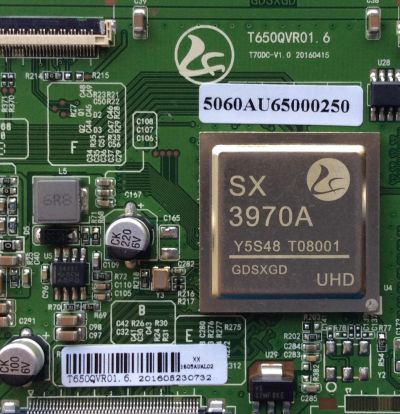 T-CON / HITACHI 5060AU65000250 / T650QVR01.6 / MODELO LE65K6R9 / PANEL HK650WLEDM-AH32H / T650QVN02.0	 - Imagen 2