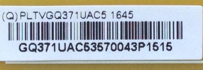 FUENTE DE PODER / VIZIO PLTVGQ371UAC5 / (Q)PLTVGQ371UAC5 / 715G6131-P04-W20-002S / 715G6131-P03-W20-002S / MODELO D43N-E1 LTT7VNAS / PANEL TPT430H3-DUYSHA.G REV:S1AL - Imagen 2