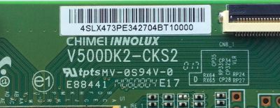 T-CON / VIZIO 4SLX473PE34 / V500DK2-CKS2 / MODELO P502ui-B1E LTY6RKBQ / PANEL TPT500DK-QS1 REV:SC1E	 - Imagen 2